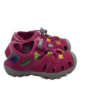 Okie Dokie Kids Sz 6 Pink Outdoor Adventure Sandals Quick Lace OL LIL MARLINA
